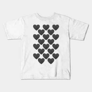 Cute doodle hearts Kids T-Shirt